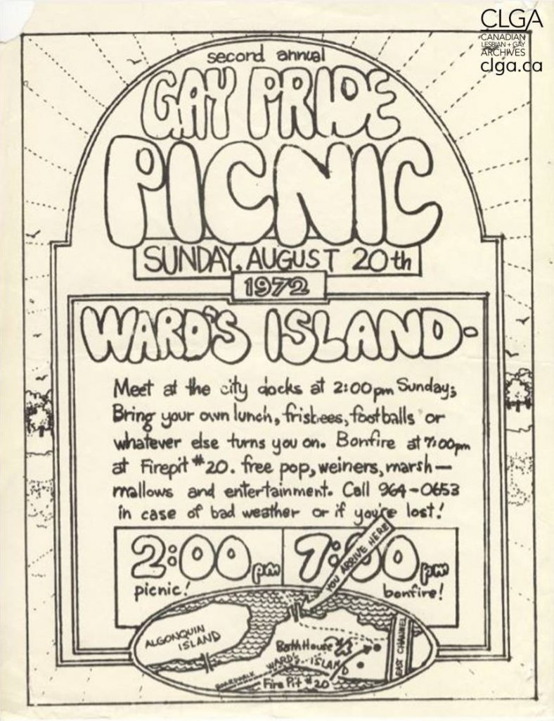 gay pride picnic 1972 poster