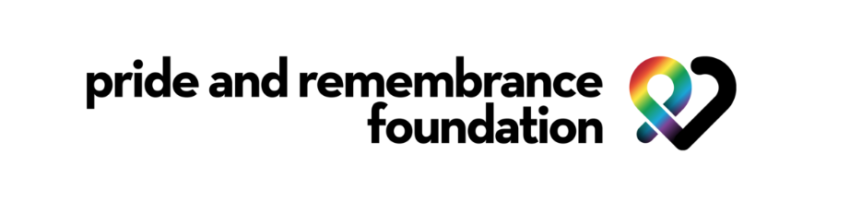 Pride & Remembrance Foundation Banner and logo
