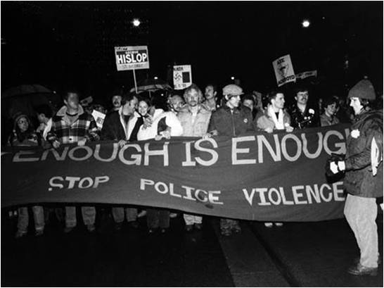 Bathhouse raids protest, 1981