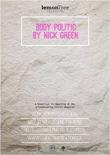 Body Politic a play by Nick Green