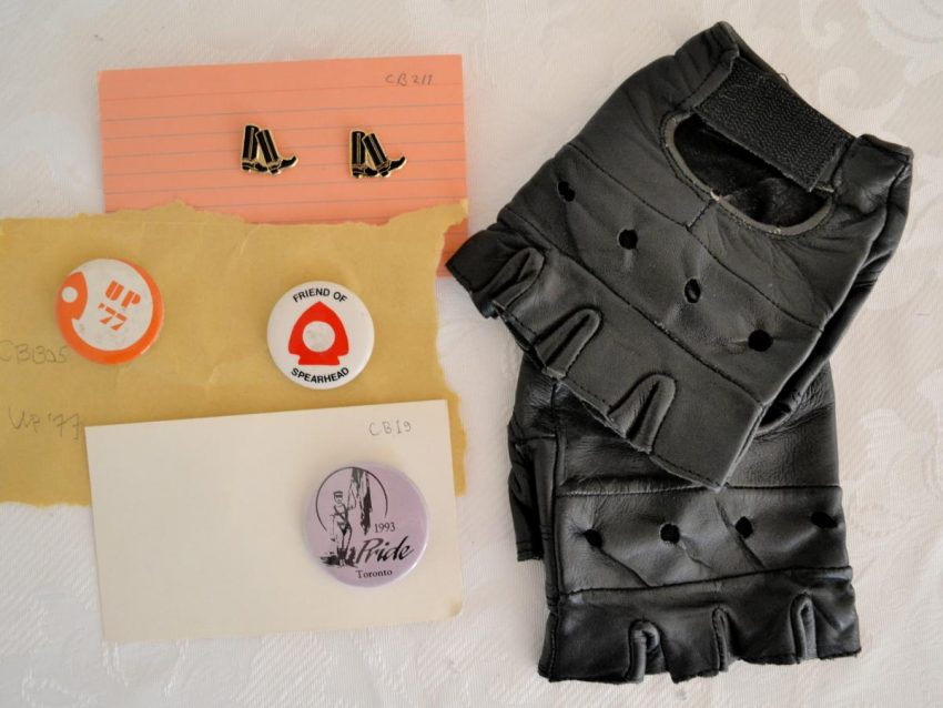leather gear and leather club pins