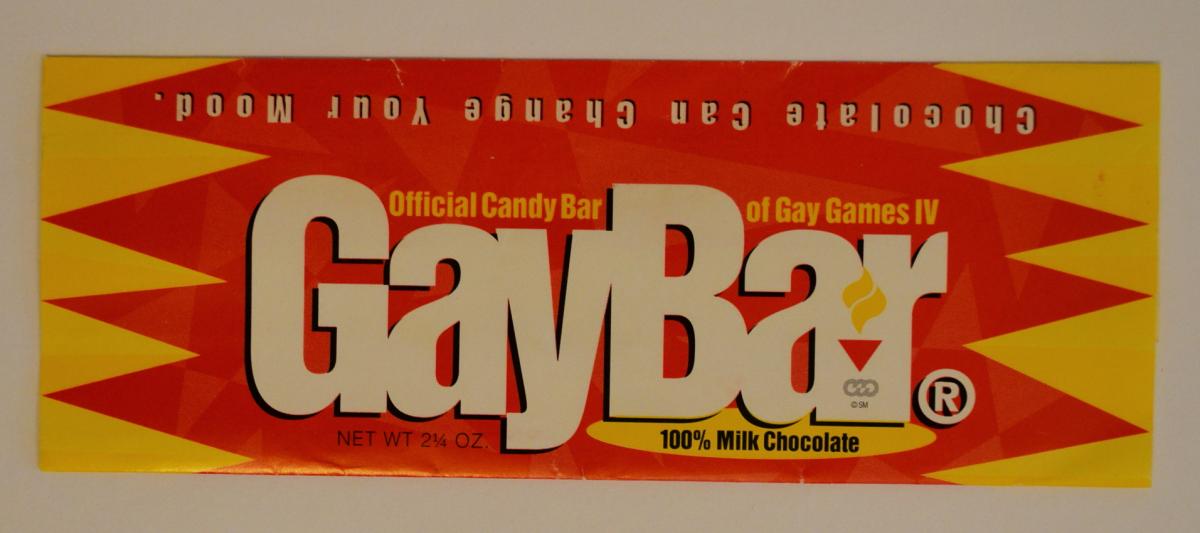 Gay Bar, the official candy bar of Gay Games IV, New York, 1994