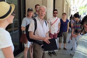 walking tour during world pride with Gerald Hannon