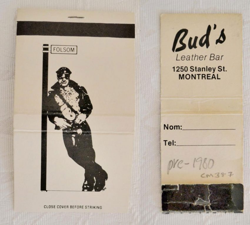 Buds matchbook covers