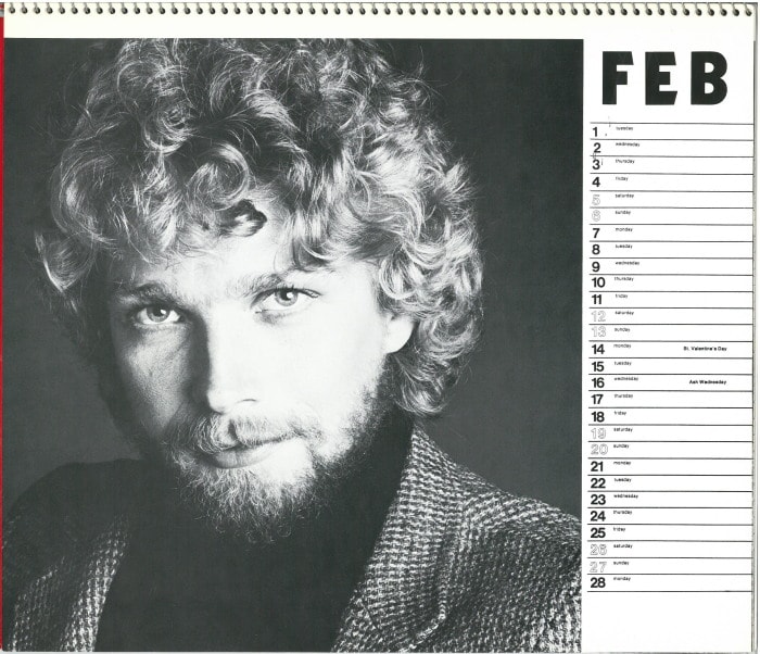 Calendar Canadian Man, February