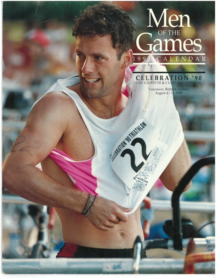 Men of the Games: Celebration ’90 – Gay Games III and Cultural Festival – published by For Eyes Press Inc., 1990. All photographs by Kent Kallberg Studios Ltd., Vancouver, B.C., except for the March photo by Lloyd Nicholson
