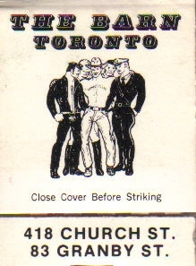 The Barn Toronto Matchbook
