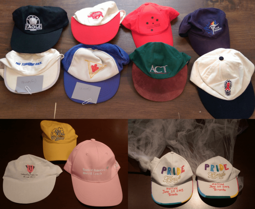 Hats that are a part of The ArQuives collection