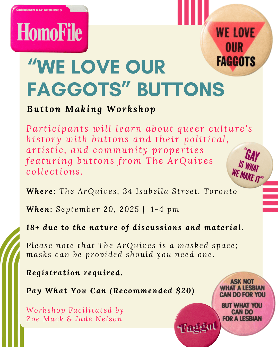 Button Making Workshop – September 2025