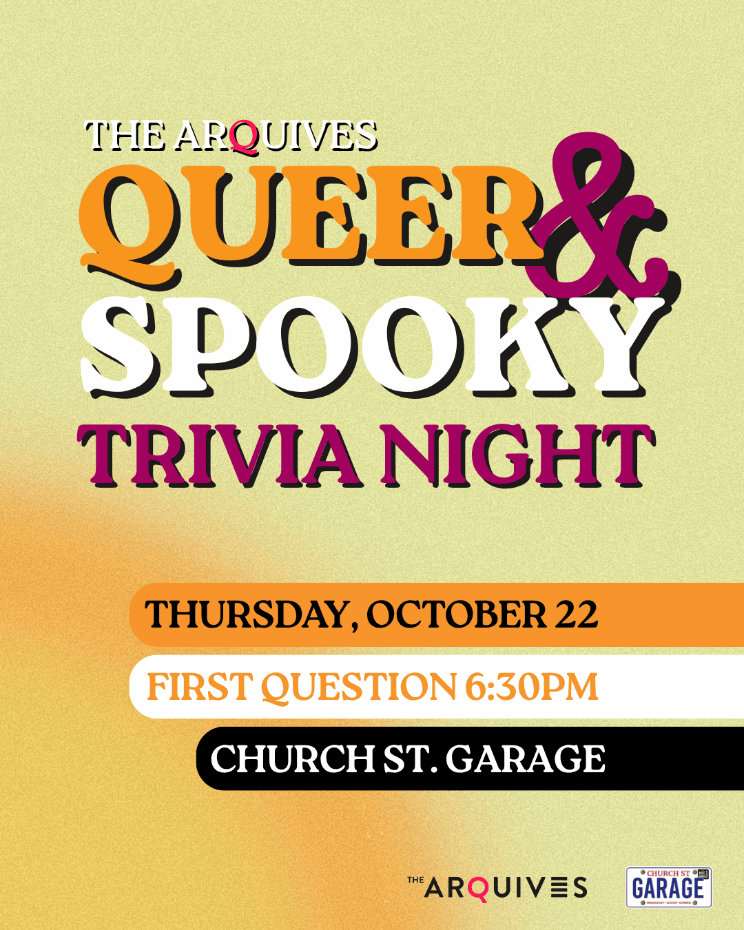 Queer & Spooky trivia night.
